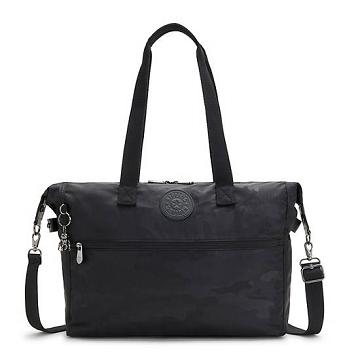 Kipling Ilia Tote Bag Laptop Táska Fekete Camo | HU 1301VR